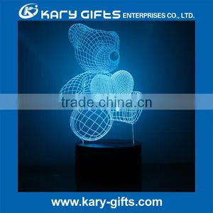 Factory Supply LED Night Light 3D Illusion Table Lighting Lamp in Stocking thumbnail-6
