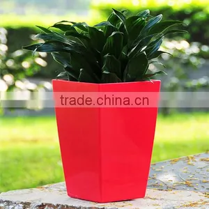 Attractive Home Floor Deoor Colorful Rectangular Plastic Flower Pot thumbnail-1