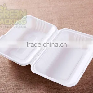 Biodegradable Sugarcane Bagasse 1000ml Food Container 9x6 Inch-Joyce thumbnail-2
