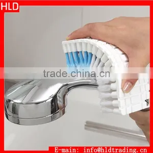 Factory Wholesale Bath Toilet 360 Flexible Bentable Corner Cleaning Brush thumbnail-1