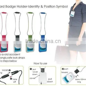 Newest High-end ID Card Badge Holder With Safe Lock & Telescopic Line thumbnail-6