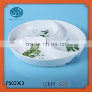 Tapas Bowls Oven Safe Porcelain Dishes Serving Dish With Bamboo Tray,serving Plate thumbnail-1