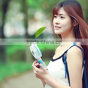 Adjustable USB Charge Handheld Air Fan, Mini Desktop Water Drop Fan For Student thumbnail-5