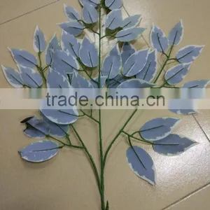 GUangzhou Shengjie Wholesale White Edge Banyan Tree Leaves for Ficus Tree Decoration thumbnail-4