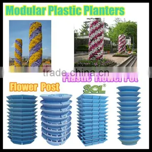 1m Outdoor Plastic Flower Pot Christmas Decor Hanging Flower Pot thumbnail-1