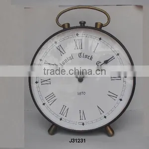 Vintage Style Metal Table Clock thumbnail-1