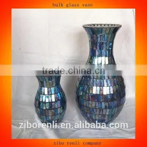 Table Decoration New Design Mosaic Bulk Glass Vases thumbnail-1