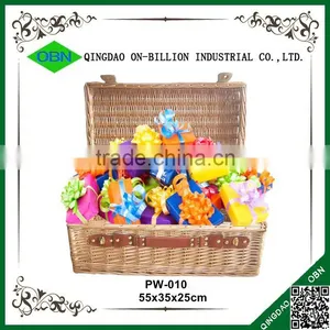 High Quality Wicker Hamper Empty Christmas Gift Basket thumbnail-1