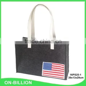 High Quality Fabric Material Felt Bag With High Handles thumbnail-1