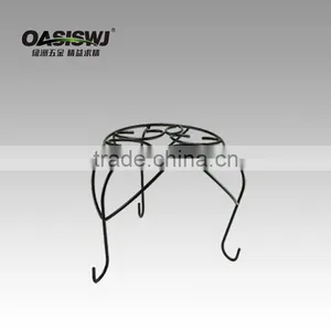 Home Removable Metal Flower Shelf Plant Trolley Metal Wire Flower Shelf thumbnail-1