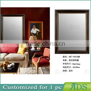 Hand Paint Finish Decorative Solid Wood Carving Mirror Frame thumbnail-4