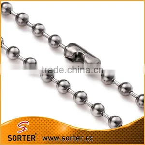 Colored Bead Chain Stainless Steel Ball Chain For Jewelry Making thumbnail-1