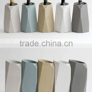 Wholesale Kitchen Barrel Cement Red Wine Holder Concrete Ice Bucket thumbnail-2
