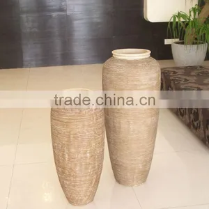 Ribbed Finish Sandstone Decorative Gardening Planter thumbnail-1