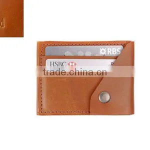 Custom Black Full Grain Rfid Business Card Holder Genuine Leather Credit Card Holder thumbnail-1