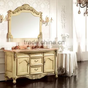 Lastest French Style Vanity Unit Design,Vintage Bathroom Vanities Mirror Cabinet,Beautiful Bathroom Furniture(BF08-4127) thumbnail-1