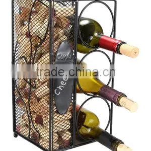 Handicraft Metal Wine Bottle Rack China Factory thumbnail-1