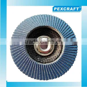 ZIRCONIUM OXIDE FLAP DISCS WITH FIBREGLASS 115mm 4.5" SANDING 40 60 80 120 GRIT thumbnail-1