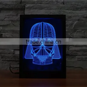 2016 New Design Awsome Innovative 3D Led Night Lights Photo Frame for Decoration for Gift thumbnail-1