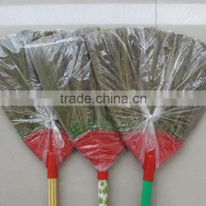 Grass Broom With Wood Handle Pvc thumbnail-1
