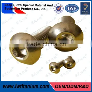 ASME B18.3 Gr2 Button Head Titanium Screws thumbnail-1