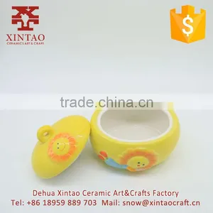 2017 Newest Design Kids Sunflower Ceramic Dinner Dish thumbnail-4