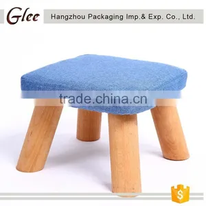 Lovely Cute Pretty Round Shape Wooden Feet Stool for Children thumbnail-3