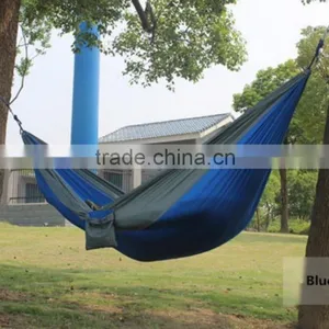 Factory Wholesale Lightweight Folding Nylon Outdoor Camping Hammock,portable Parachute Hammock thumbnail-5