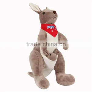 Customized Handmade High Quality Cute Blue Kangaroo Plush Toy thumbnail-3