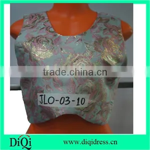 Elegant Women Jacquard Crop Tops Women Apparel Summer Clothing thumbnail-1