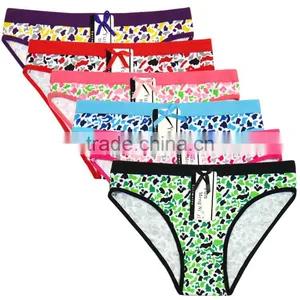 Sexy Hot Teen Girls Briefs Soft Cotton Panties With Printing Preteen Underwear thumbnail-1