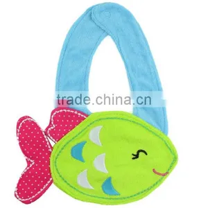 Wholesale Applique Cotton Custom Soft Animal Wholesale Dental Baby Bibs Necklace thumbnail-6