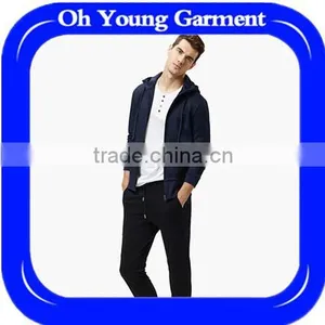 Wholesale Plain Full Zip Fashion Men Apparel Sex Slim Autumn Hip Hop Men Hoodies Sports Jersery Gym Wear Adult Hoodies thumbnail-1