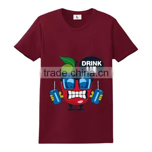 Bulk Sales T-shirt Deep Round Neck Custom Printing Mens Camisetas Algodon thumbnail-5