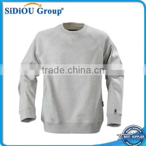 Mens Grey Pullover Sweatshirt, Fleece Pullover thumbnail-1