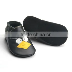 High Quality Bird Pattern Popular Baby Leather Shoes Soft Sole thumbnail-4