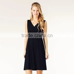Ladies Black Ruched Wrap Jersey Dress TH107 thumbnail-1