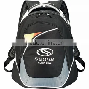 Connections 15" Computer Backpack - Zippered Main Compartment With Built-in Laptop Sleeve and Earbud Port and Features Your Logo thumbnail-1