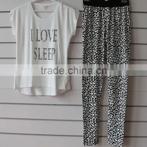 Knitted Pajamas Set With Print thumbnail-1