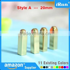 MOQ:100 Pcs - 20mm Rectangle Metal Aglet Tip Shoelaces for Trainer Sports Shoe Laces - Customized Package / Color / Logo Aglets thumbnail-2