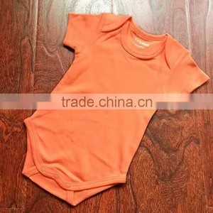 Plain Colour Baby Short Sleeve Onesie,baby Romper,infant Short Sleeve Bodysuit thumbnail-1