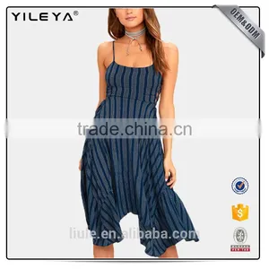 2017 New Design Women Summer Dress Sexy Sleeveless Slit Midi Dress thumbnail-2