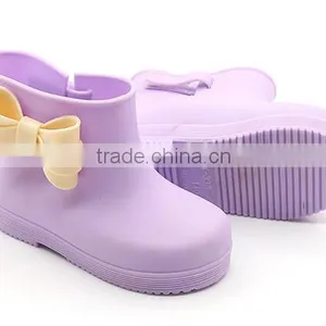 Girl's Rain Boots, Big Bow Rain Boots, Girl Rain Boots thumbnail-3