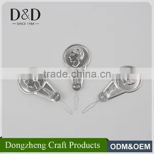Hot Selling Silver Tone Pattern Carved Bow Wire Easy Needle Threader thumbnail-3
