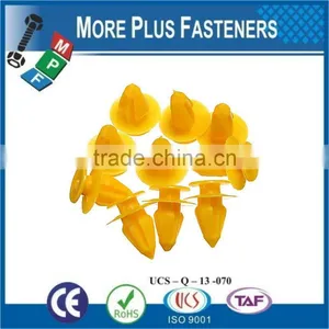 Made in Taiwan High Quality Black Color Yellow Color Plastic Panel Clip thumbnail-3