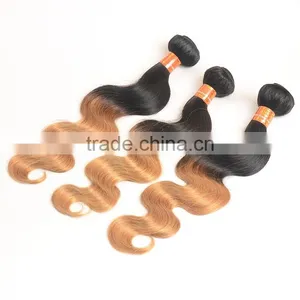 Best Selling Cheap Two Tone Body Wave Colored Brazilian Hair Weave For Sale thumbnail-1