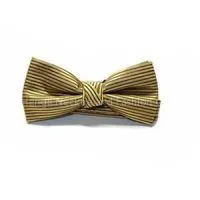 Mens Stripe And Plaid Bow Tie thumbnail-1