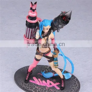 SV-LOL019 Hot Selling Game Toys League of Legends The Go Girl Jinx Action Figure LOL PVC Doll Statues Game Toys thumbnail-6
