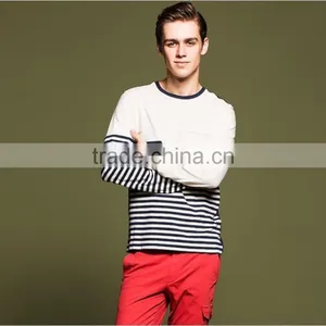 Men's Apparel Fashion Dry Fit Contrast Striped Polo Shirt thumbnail-3