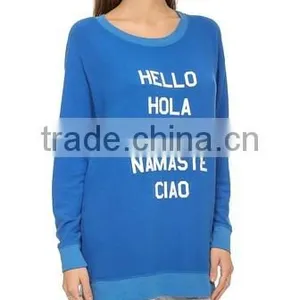 Vintage Inspired Top Stitched Women's Sweatshirt thumbnail-3